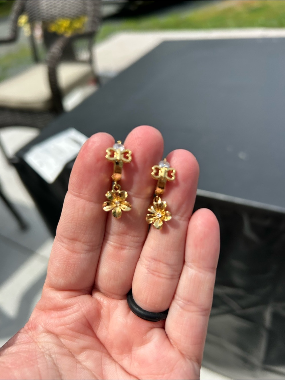 ๐ฅ$2 Gold Floral Drop Earrings - Women Jewelry